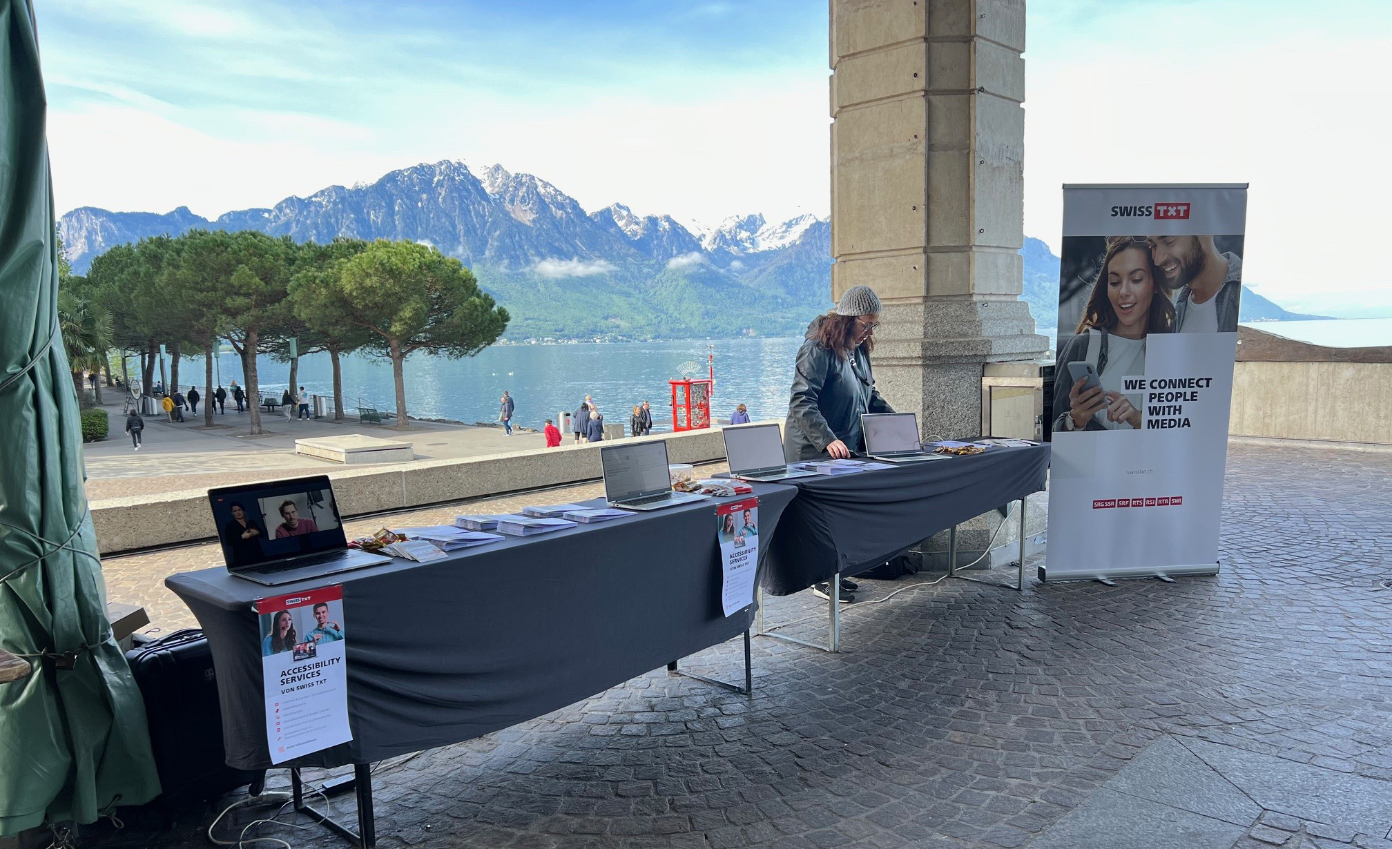 Stand an der Deaf Expo in Montreux